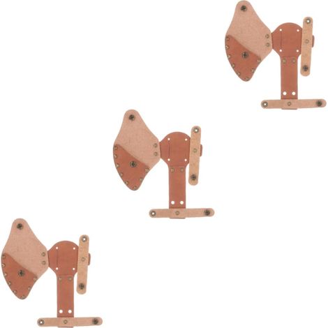 3 Pièces Jeu de haches Housse de Étui en Cuir pour Accessoire de Camping pour Cuir étui Ceinture collecteur de vidange étui Protecteur de Cas de (1/5)
