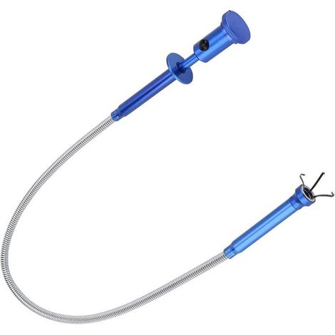 Outil de Ramasseur Magnétique Flexible à 4 Griffes avec LED, Balayeuse de Ramassage de Tuyau Pliable, Outil D'assistance à Longue Portée pour Ramassage de Litière, Vidange D'évier de Maison, Bleu (1/5)