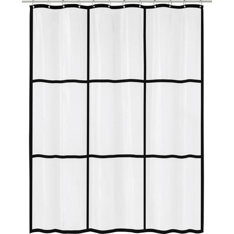 Kleine Wolke Duschvorhang Brooklyn clear 180 x 200 cm
