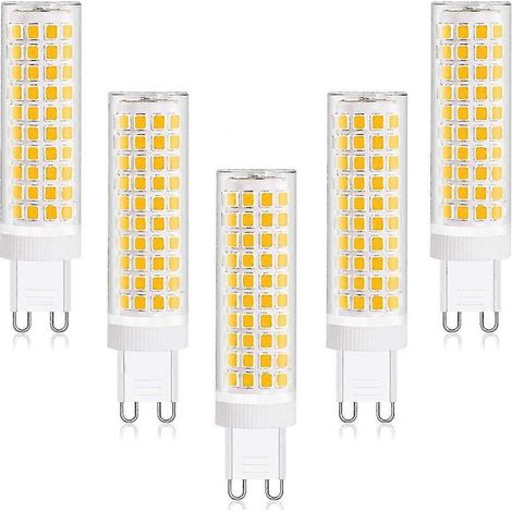 Ampoule LED G9 12 W 2024, blanc chaud 3000 K, équivalent à une ampoule halogène 100 W, angle de diffusion large 360°, non dimmable