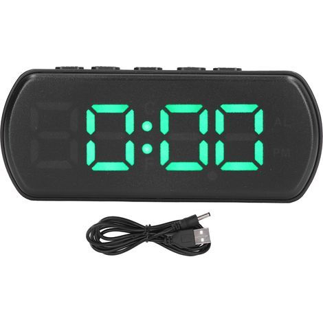Digitaler Wecker mit Schlummerfunktion, LED-Anzeige und Temperaturanzeige – 12/24-Stunden-Anzeige für Büro, Küche oder Schlafzimmer (1/5)