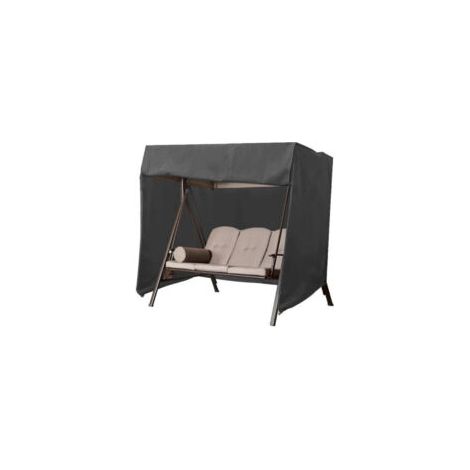 Dreisitzer-Gartenschaukelüberzug aus wasserdichtem und UV-beständigem Oxford-Gewebe, 220 x 125 x 170 cm - Crezuo