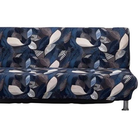 Housse canapé clic clac sans bras 160-190cm - Imprimée extensible pliant (1/5)
