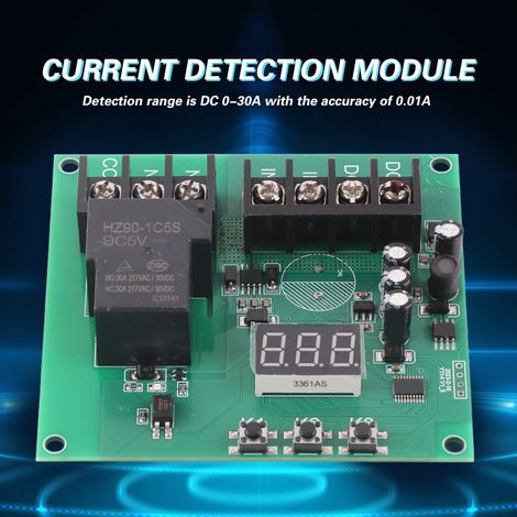Module de détection de courant continu 7-30 V 0-30 A, module de relais de protection contre les surintensités