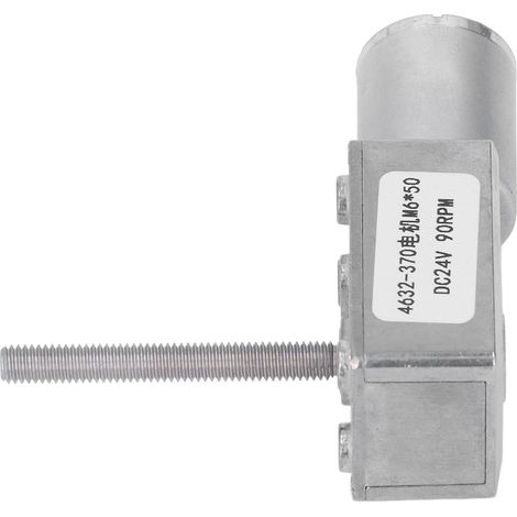 Moteur Réducteur DC 24V 90RPM à Engrenages Verrouillables, Haute Précision, Axe M6x50mm (1/5)