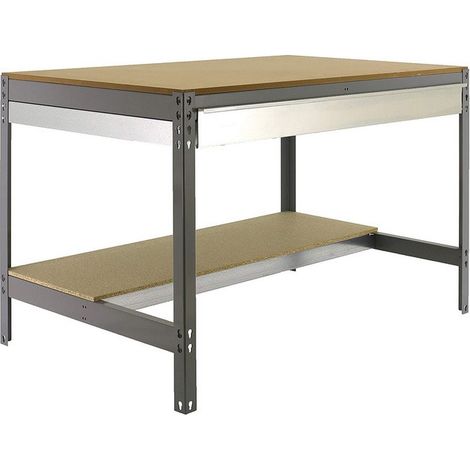 Sonderangebot - SimonRack - Werkbank grau 842x1210x760 mm Belastung 600 Kg - SIMONWORK BT0 BOX 1200 (1/3)