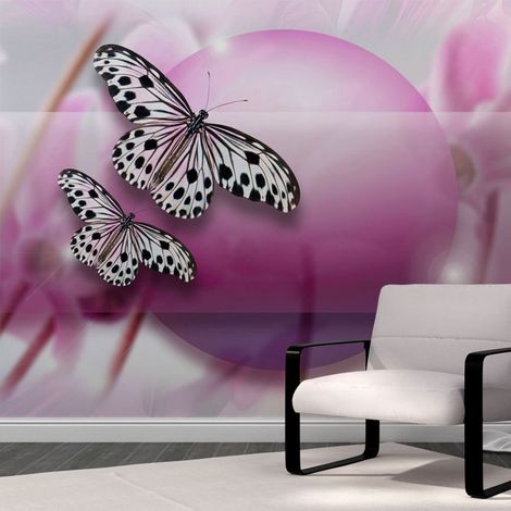 Papier peint vole, papillon  - 350 x 270 cm (1/4)