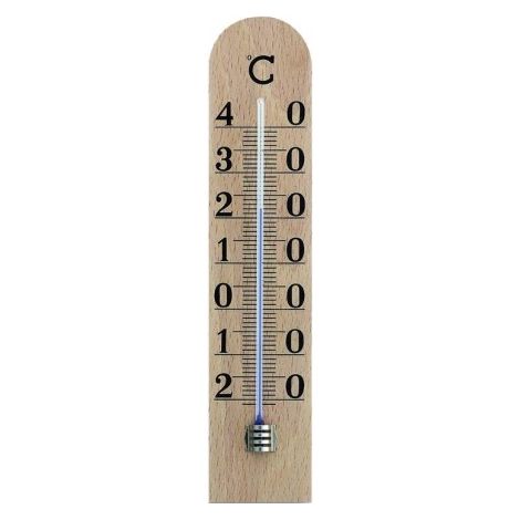 TERMOMETRO INTERIOR MADERA. 25 CM - EHLIS