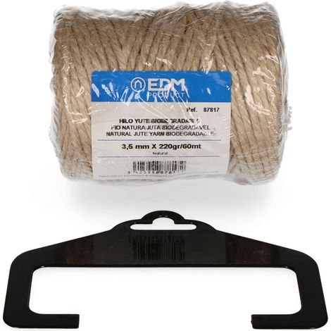 Hilo Natural Yute Biodegradable EDM 3 con Bobina 220g/60m (1/2)