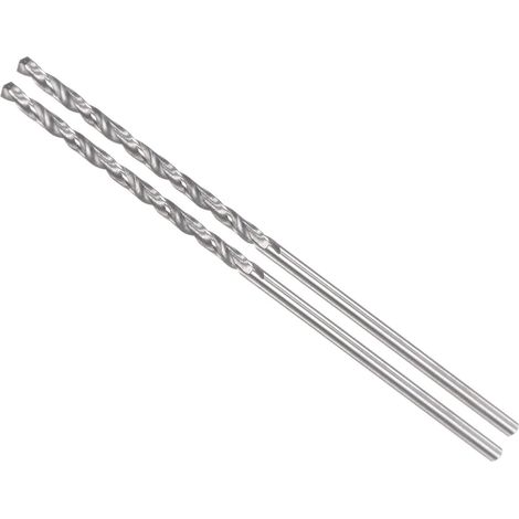 Solide Carbure Foret Mèches, 1,2 mm Diamètre, YG6 (C2/K20) Tungstène Carbure Droit Tige Torsion Foret Mèches - Applications: pour Inox Acier Alliage, 2-Pièces (1/5)