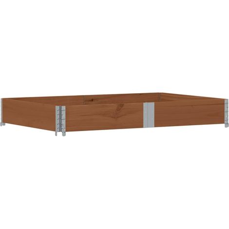 Collier de palette marron 150x100 cm bois de pin solide