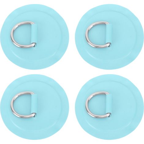 Patch Ronde en PVC Léger avec D-Ring pour Planche de Paddle, Bateau Gonflable ou Surf, Lot de 4, Vert Menthe