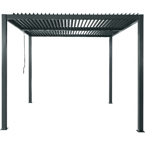 Pergola, Flachdach Alu,pulverbesch.,300x310x250cm