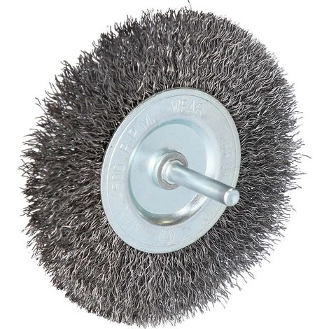 BRILLIANT TOOLS BT103108 Spazzola a disco, Ø 100 mm con alloggiamento da 6 mm [Powered by KS TOOLS] (1/5)