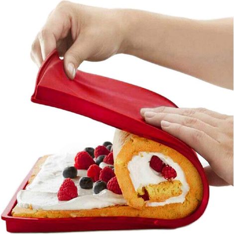 Flexible Silikonform für Biskuitrollen, Antihaft-Backblech, Kuchenmatte für Biskuitrollen, Form für Biskuitrollen (1/5)