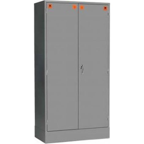 Armoire pour produits dangereux, 3 étagères, Gris, en Acier, verrouillable, 1829mm x 915mm x 457mm ( Prix pour 1 ) (1/3)
