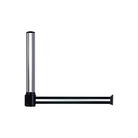 Réhausse pour poteau Alu chromé avec sangle Noir/Argent 5m x 50mm - 2034104