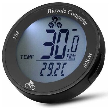 VURAHOME - Compteur Velo sans Fil étanche Compteur Kilométrique de Vitesse avec Rétroéclairage LCD, Multifonction Velo Odomètre,de (1/5)
