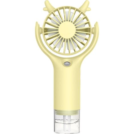 Ventilateur Brumisateur Portable Rechargeable, Vitesses Réglables, Pulvérisation d'Eau pour Soins de la Peau, Léger, Usage Intérieur et Extérieur -KZQ (1/4)