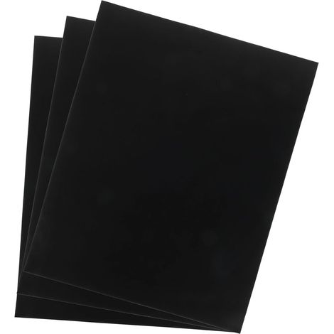 Tapis de Cuisson Antiadhésif pour Four Électrique, Lot de 3 Feuilles Noires, Revêtement Téflon Résistant la Chaleur, Protège Fond de Four, Adapté Micro-ondes et Friteuse à Air,'-'- (1/5)
