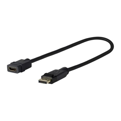 Adaptador de cable Vivolink prodpadaphdmi de 0,2 m DisplayPort HDMI negro (1/2)