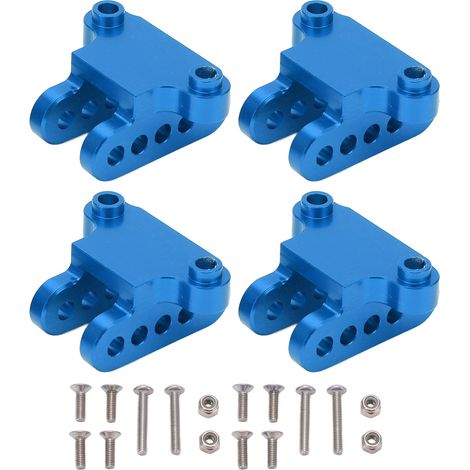 2 Pièces Support de Montage d'Amortisseur Avant/Arrière en Aluminium pour Camion Monster LOSI 1/8 LMT à Essieu Rigide - Bleu (1/5)