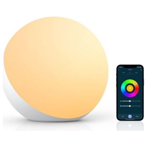 Lampe de Table Intelligente, Lampes de Chevet Compatibles avec Alexa et Google Home, Lampe Tactile à Changement de Couleur RVB Réglable et Réglable pour Enfants (1/4)