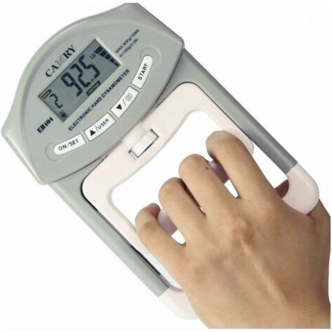 Dynamomètre à main électronique 90 kg / 200 lbs Capacité de préhension Dynamomètre à poignée électronique professionnel réglable