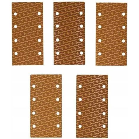 Dedra DED7943R1 PAPEL DE LIJA ANTI-OBSTRUCCIONES velcro 60, 92x182mm, velcro, 5 piezas