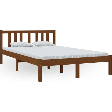 Maison Exclusive - Massivholzbett Honigbraun 120x200 cm