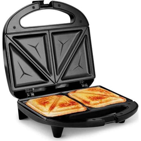 Tiross TS514 Toaster-Sandwichmaker, Schwarz, 750 W, leistungsstark