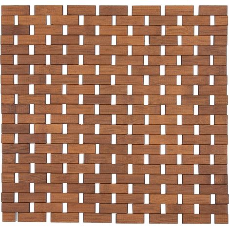Bambusrost mit rutschhemmung 45x45 cm - braun - Tendance