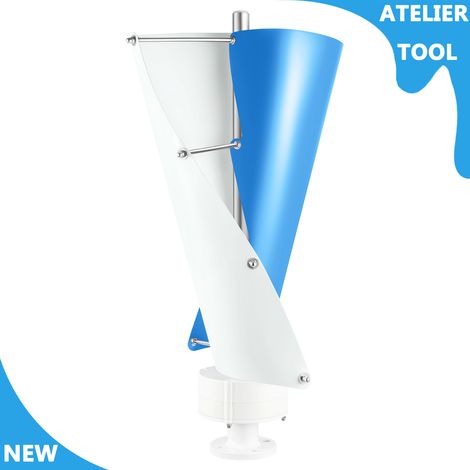 ATELIER Générateur d'éolienne à axe vertical 24V 100W DN25 à bride à faible bruit avec contrôleur (1/5)