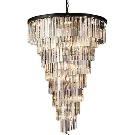 Hereford Spiral - lustre en cristal 80cm (1/4)