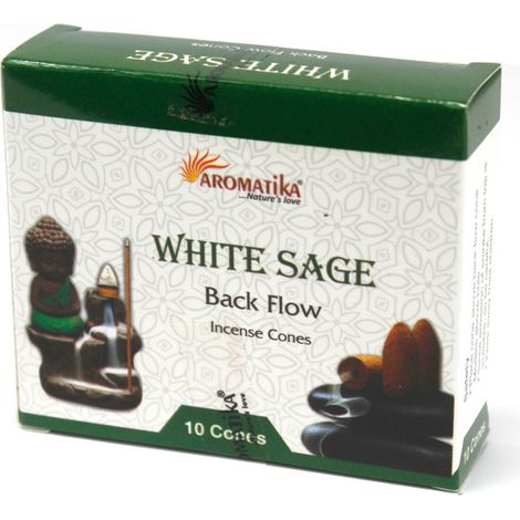 Cônes d'encens à reflux Aromatica - Sauge Blanche- Vendu par 1 (1/3)
