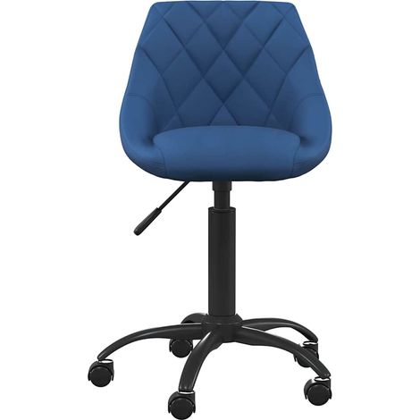Maison Exclusive - Bürostuhl Blau Samt (1/5)
