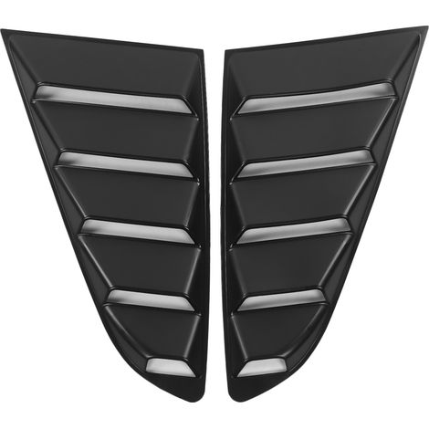 2 pièces persiennes latérales noires pour vitres auto, pare-soleil pare-brise compatible Ford Mustang 2015-2020 (1/5)