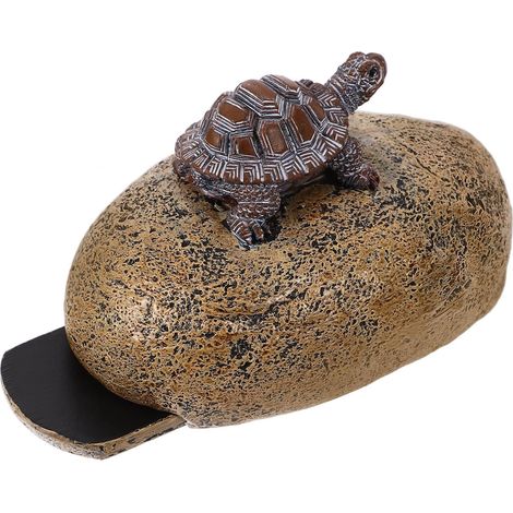 Cache-clés Extérieur en Résine Forme Tortue Pierre Rangement Spacieux et Design Réaliste pour Jardin Patio Sécurisé