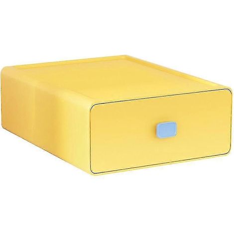 Bunte, stapelbare Aufbewahrungsbox für Bürobedarf auf dem Schreibtisch 1 (1/5)