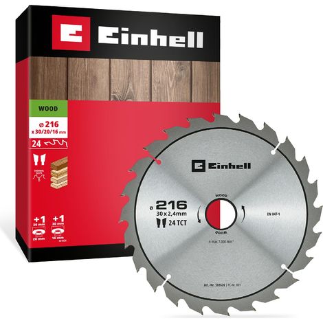Lame de scie circulaire, bois, Ø 216 x 30 mm, 24 dents (1/5)
