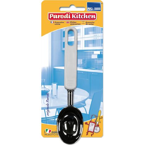 PARODI & PARODI - Dosatore Gelato Monoporzione, Porzionatore Palline di Gelato, Impasto, Polpette e Altro - Cucchiaio Gelato e Dolci, Accessori Cucina e Pasticceria per Gelati, Utensili Cucina 20x5 cm