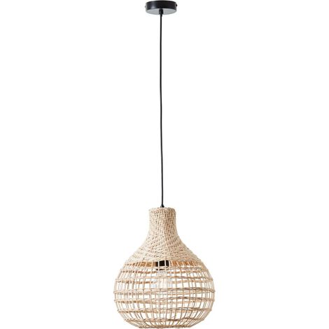 BRILLIANT Lampe, Southsea Pendelleuchte 33cm natur/schwarz, 1x A60, E27, 25W, Kabel kürzbar / in der Höhe einstellbar (1/3)