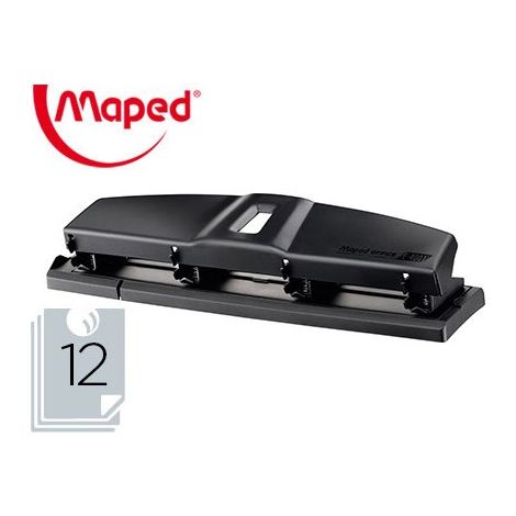 Maped 400111 perforador de papel 20 hojas Negro, Blanco