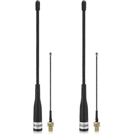 Antenne LoRa 915 MHz, gain de 10 dBi, omnidirectionnelle longue portée, connecteur SMA mâle avec câble pour Meshtastic (lot de 2 EK). (1/5)