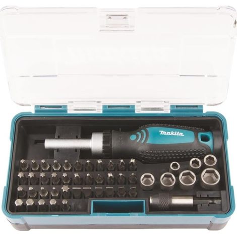 Makita B-36170 Ratschenschlüssel- und Bit-Set - Mehrfarbig (47-teiliges Set) (1/5)