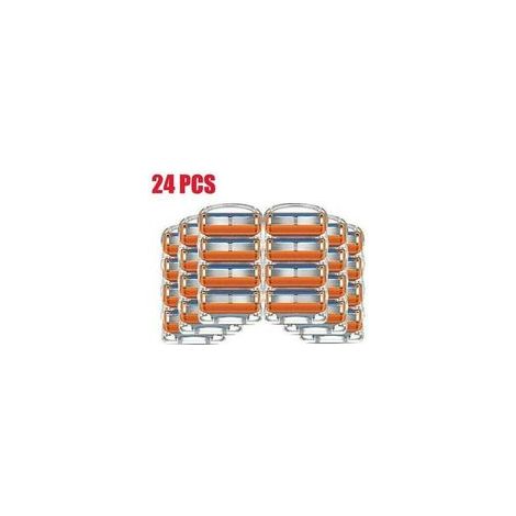 Recharge Gillette Fusion Proglide - Lot de 24 paquets de 5 lames avec technologie antifriction