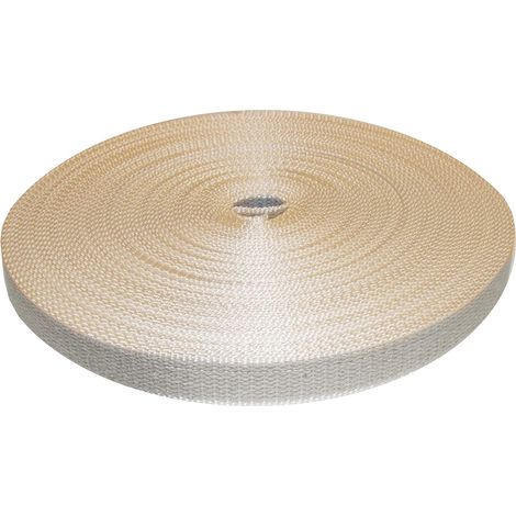 Cinghia cintino di ricambio per avvolgibili e tapparelle rotolo 50 mt - Polipropilene - bianco