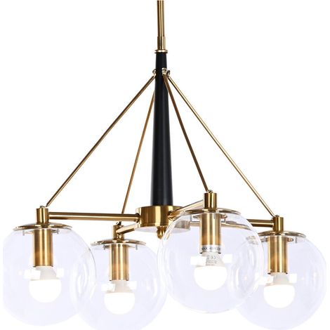 DKD Home Decor Suspension Luminaire Doré 50x50x144 cm (1/5)
