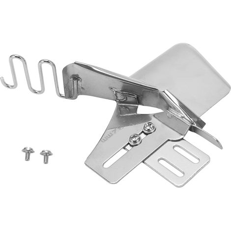 Outil de ourlet double pli en acier inoxydable de 1-1/4 pouce pour machines à coudre à point noué