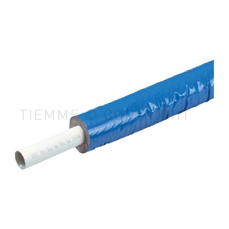 Tube multicouche isolé bleu 6mm Ø32 Tiemme NF - Couronne de 25 m